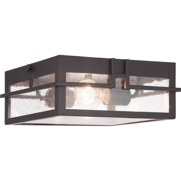 Progress Lighting Boxwood Collection Two-Light Outdoor Flush Mount P550038-020